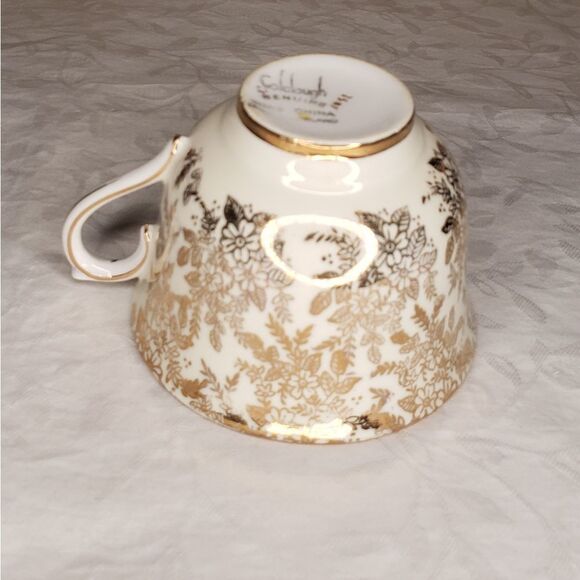 Colclough bone china teacup gold floral daisy - Picture 3 of 13